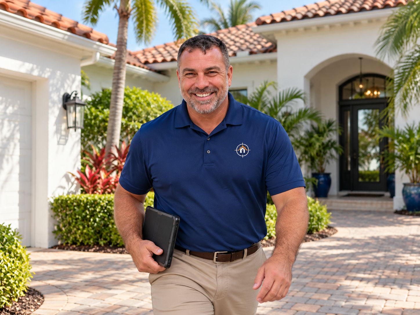 Jayme Viveiros arriving for a home watch visit in Palm City
